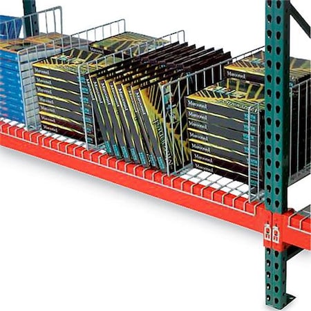 Global Industrial Kwik Klip Wire Decking Divider, 42inD x 10inH B2051767